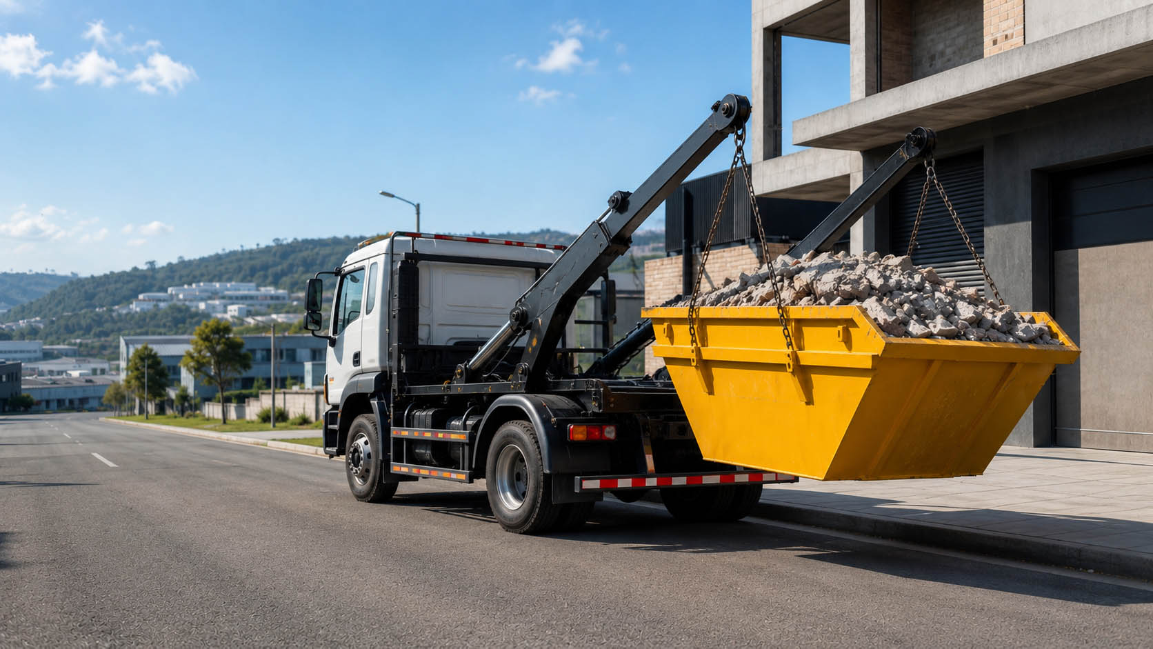 Container de entulho para obra